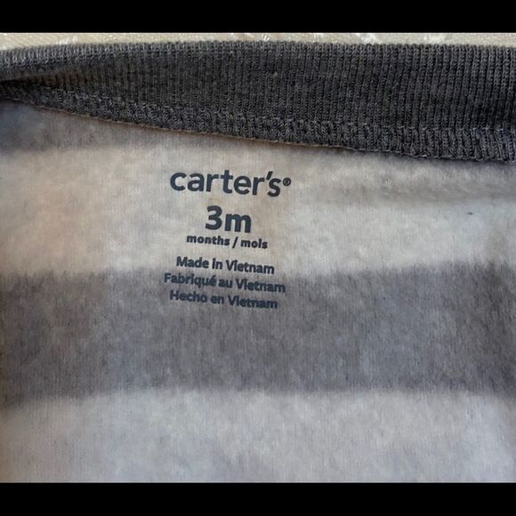 🎉Carter’s  baby boy zippered jumpsuits  size 3 M - Picture 7 of 8